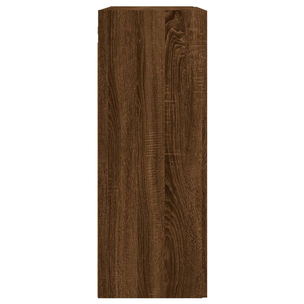vidaXL Wandkast 69,5x34x90 cm bewerkt hout bruin eikenkleur