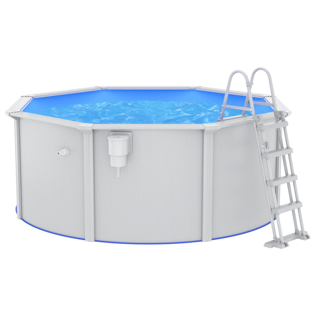 vidaXL Zwembad met veiligheidsladder 300x120 cm