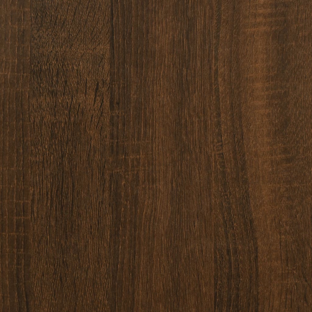 vidaXL Bureau 100x55x75 cm bewerkt hout bruin eikenkleur