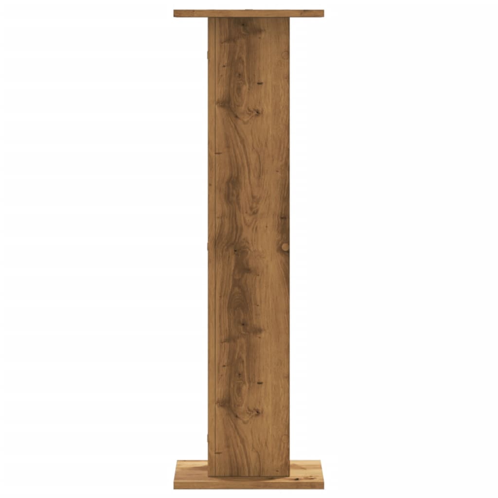 vidaXL Speakerstandaards 2 st 30x30x95 cm hout artisanaal eikenkleurig