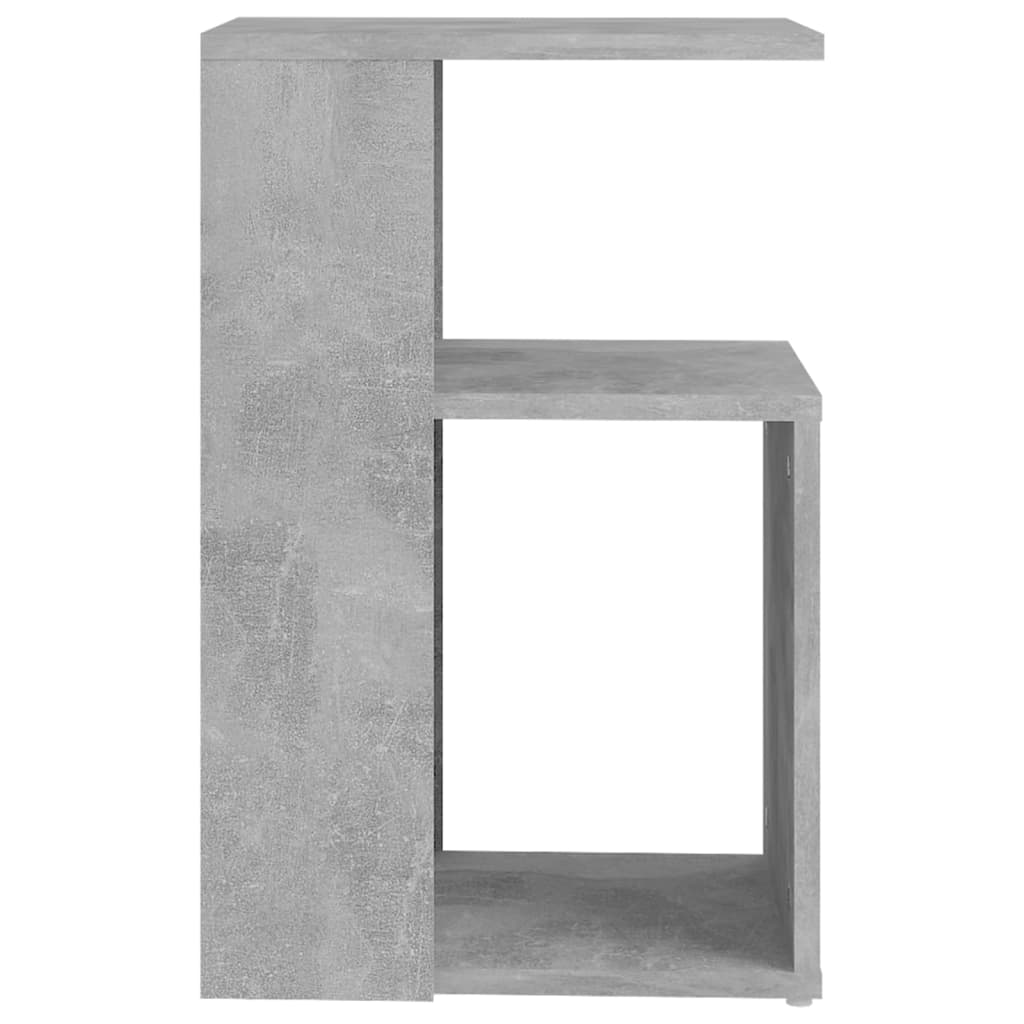 vidaXL Bijzettafel 36x30x56 cm spaanplaat betongrijs