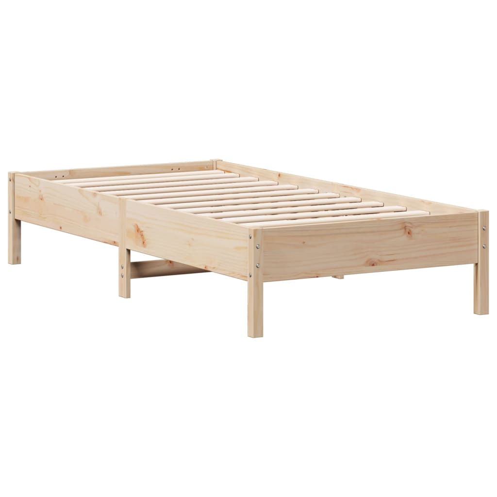 vidaXL Bedframe zonder matras massief grenenhout 75x190 cm