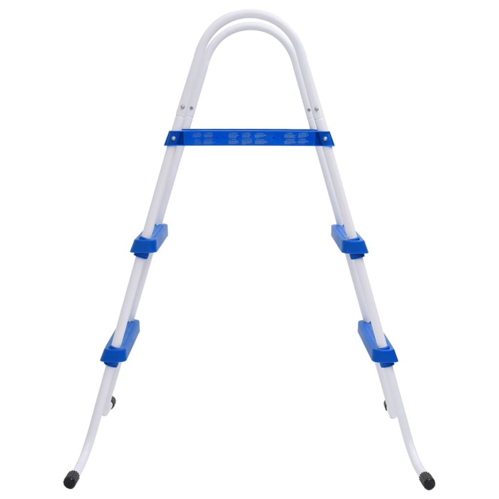 vidaXL Zwembadladder 84 cm blauw en wit