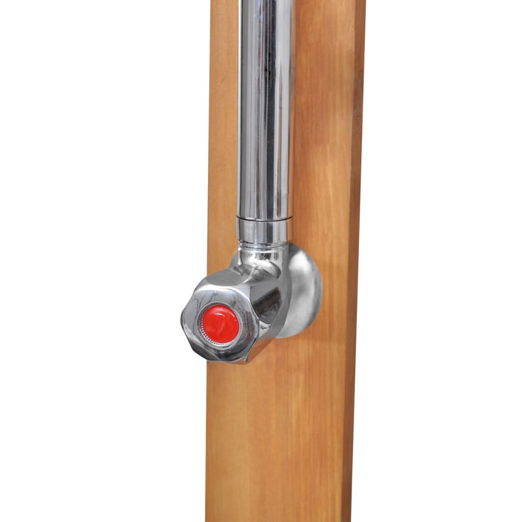 vidaXL Buitendouche - RVS - 225 cm - Grijs - HKC - 25 sproeiers