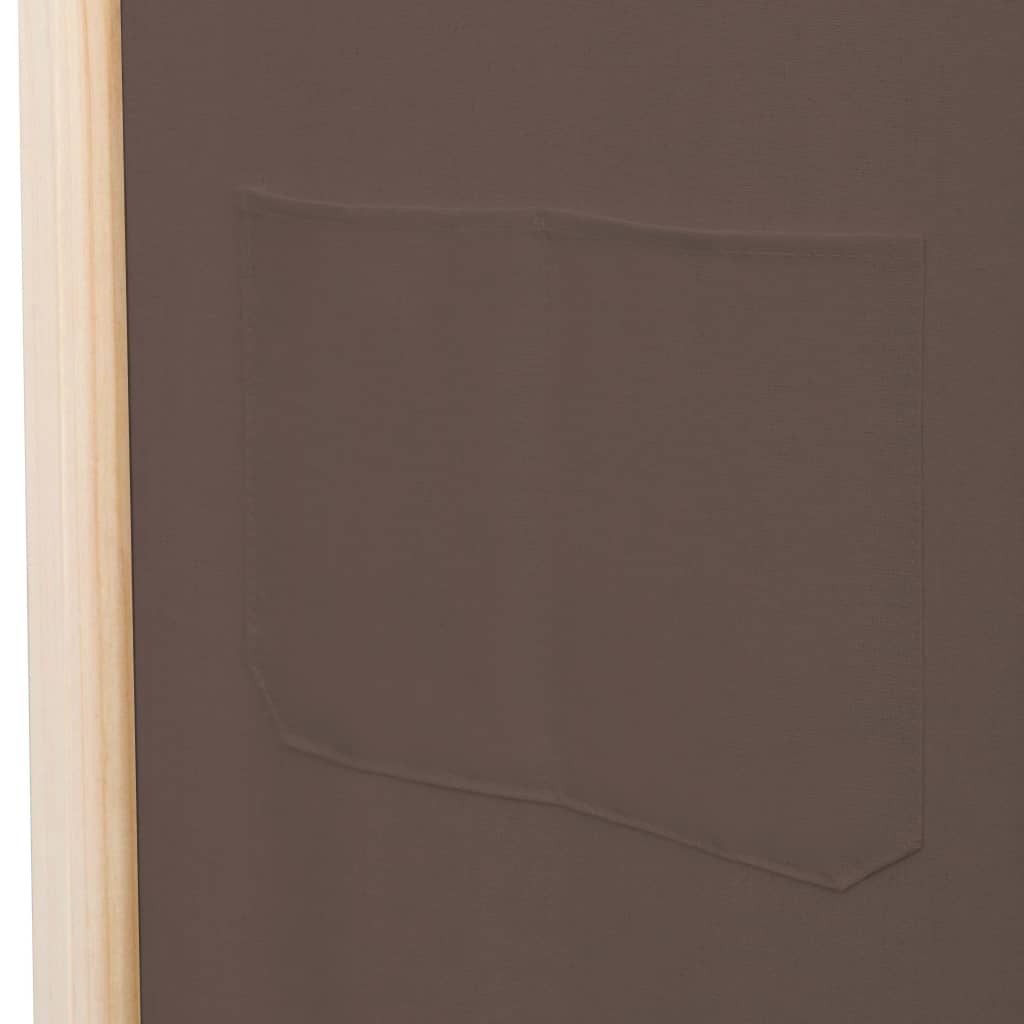 vidaXL Kamerscherm met 4 panelen 160x170x4 cm stof bruin