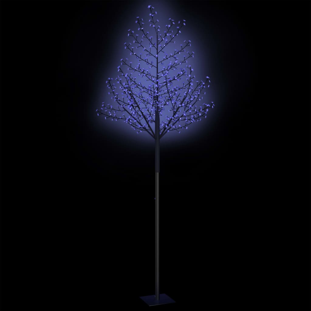 vidaXL Kerstboom 600 LED's blauw licht kersenbloesem 300 cm
