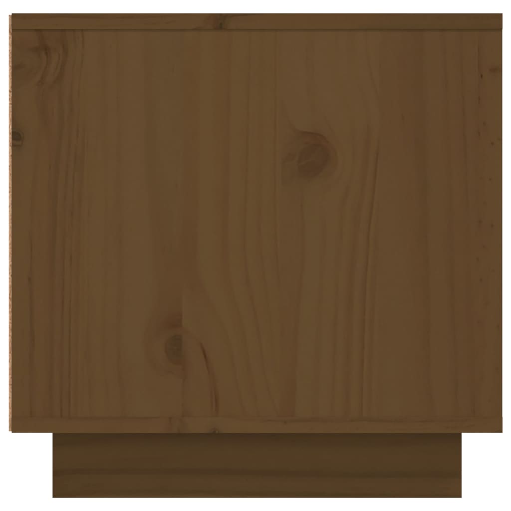 vidaXL Tv-meubel 156x40x40 cm massief grenenhout honingbruin