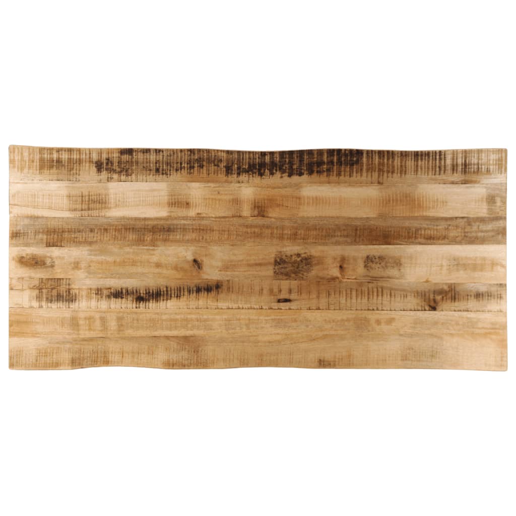 vidaXL Tafelblad met natuurlijke rand 140x60x2,5 cm massief mangohout