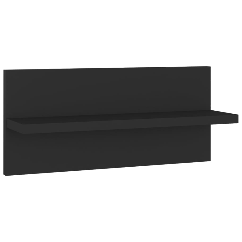 vidaXL Wandschappen 4 st 40x11,5x18 cm spaanplaat zwart
