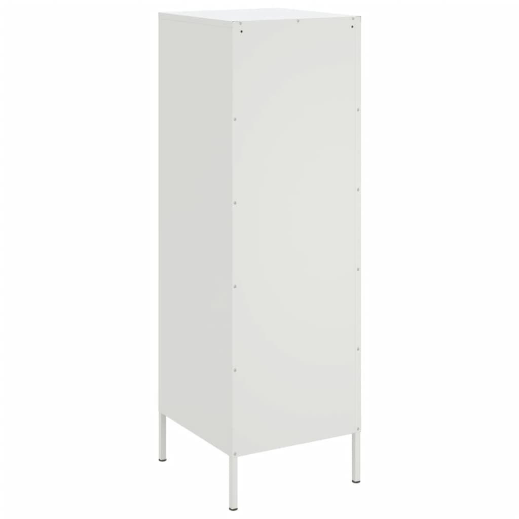 vidaXL Hoge kast 36x39x113 cm staal wit