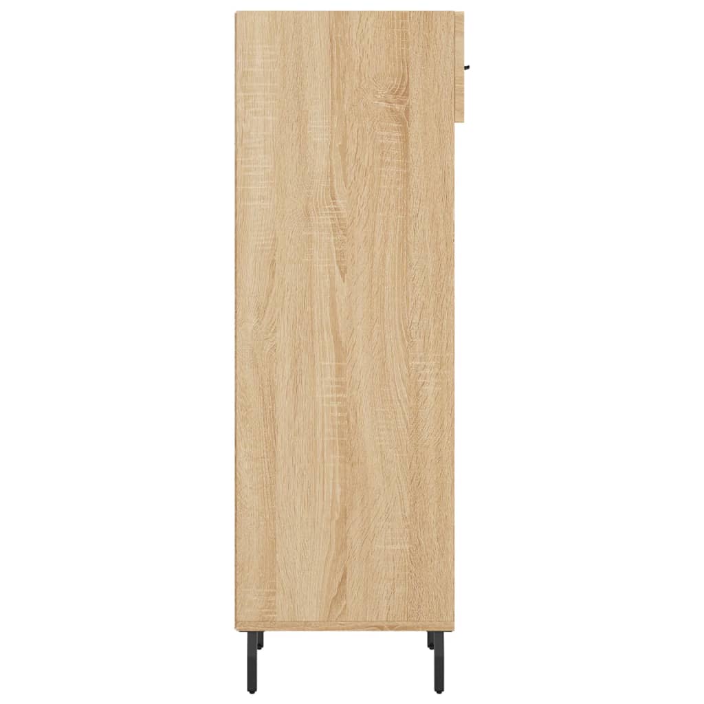 vidaXL Schoenenkast 30x35x105 cm bewerkt hout sonoma eikenkleurig