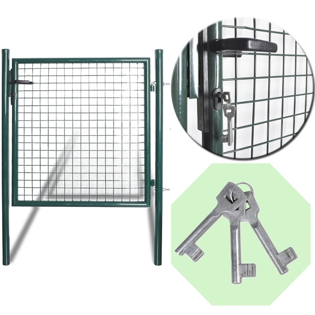 vidaXL Poort gepoedercoat staal
