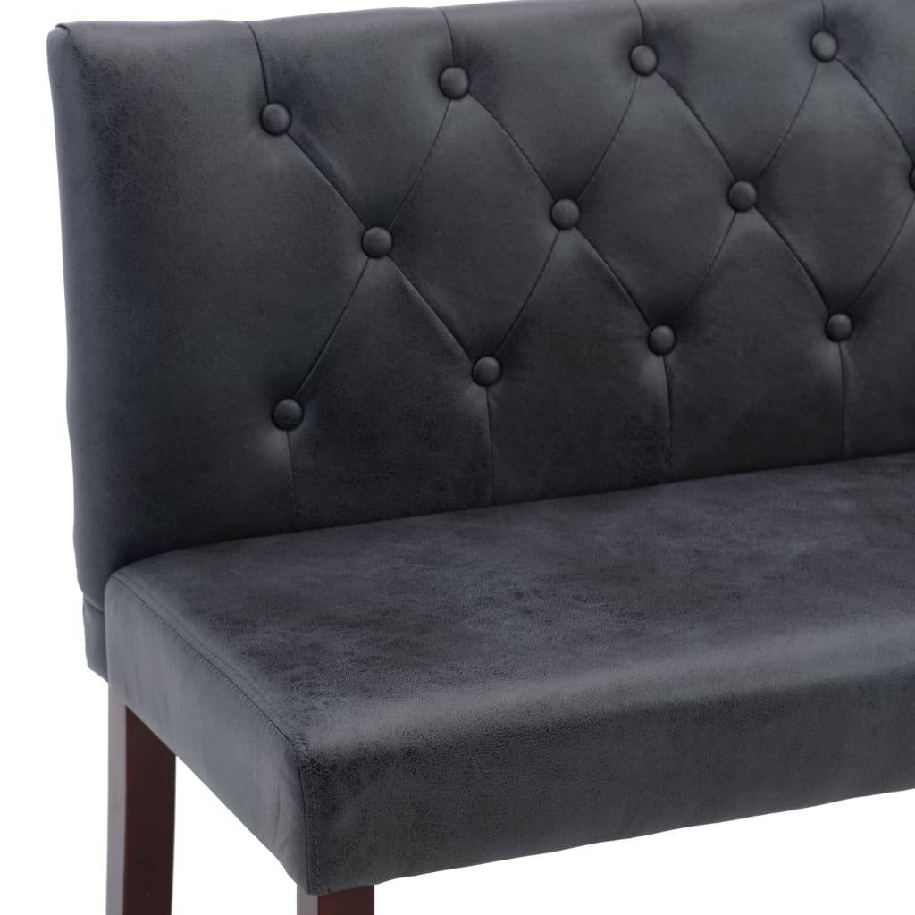 vidaXL Bankje 120 cm kunstsuède bruin vidaXL Bankje 120 cm kunstsuède bruin