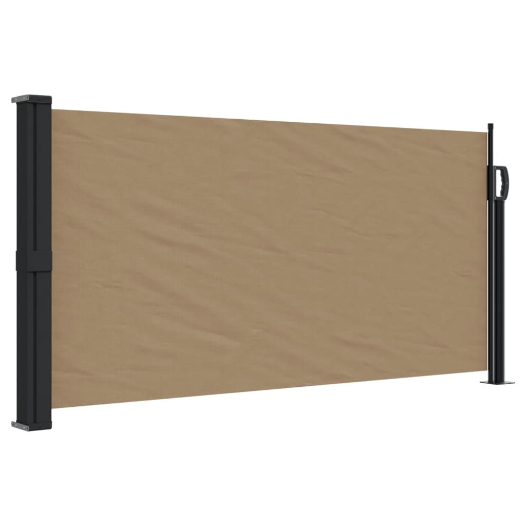 vidaXL Windscherm uittrekbaar 100x300 cm taupe