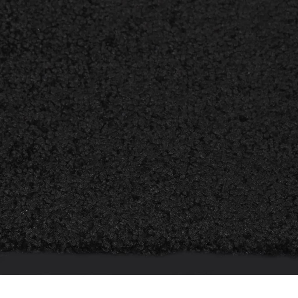 vidaXL Deurmat 60x80 cm zwart