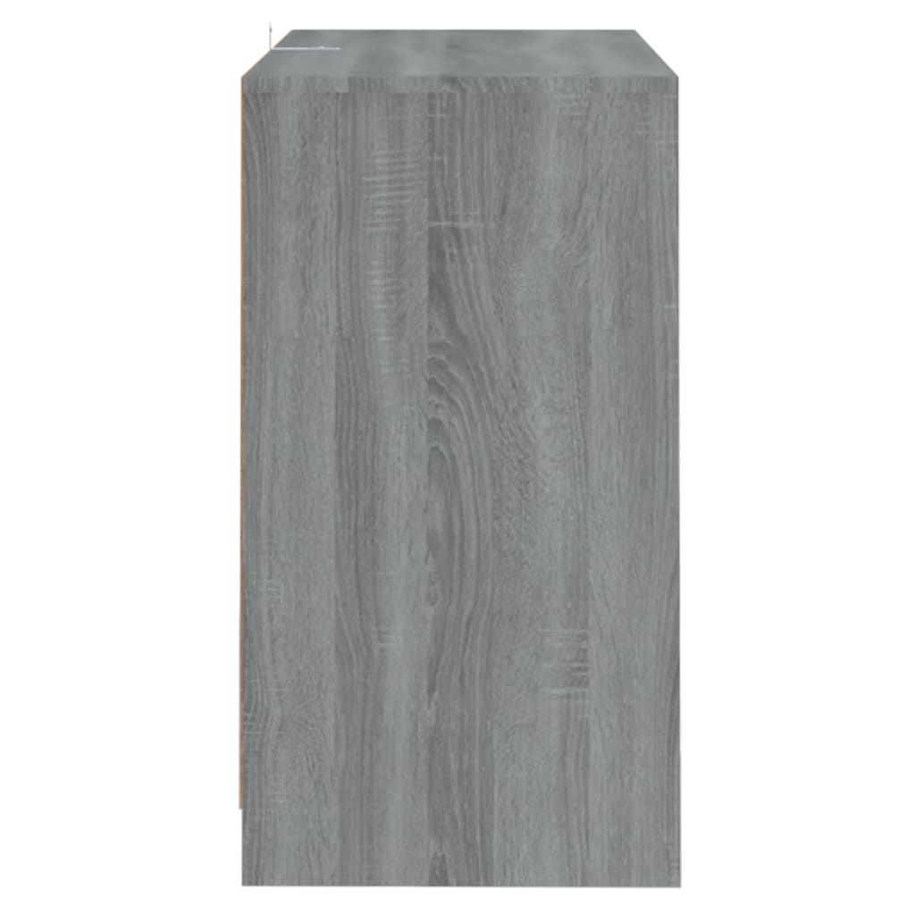 vidaXL Dressoir 70x41x75 cm bewerkt hout grijs sonoma eikenkleurig