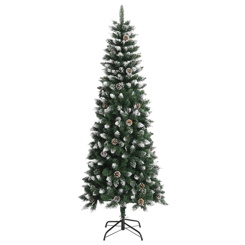 vidaXL Kunstkerstboom met standaard 240 cm PVC groen
