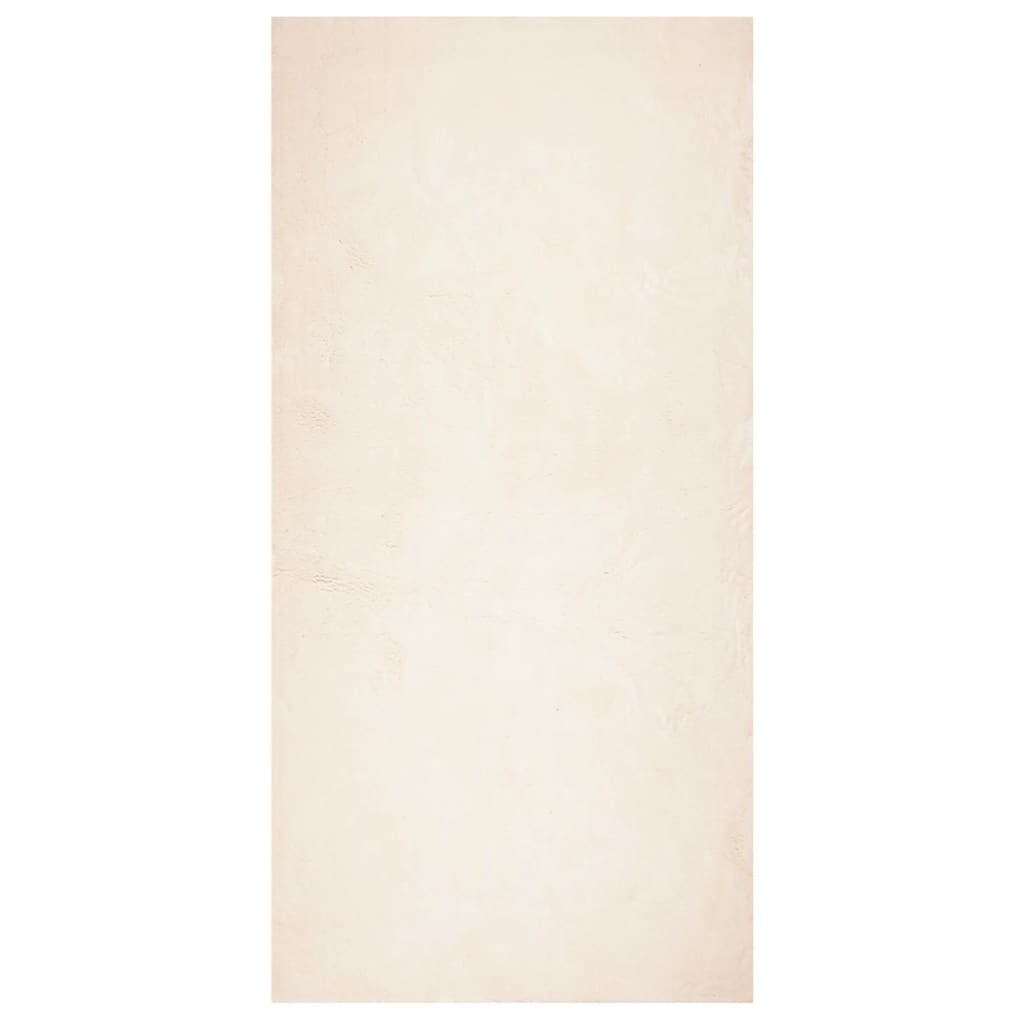 vidaXL Vloerkleed HUARTE laagpolig zacht wasbaar 100x200 cm beige