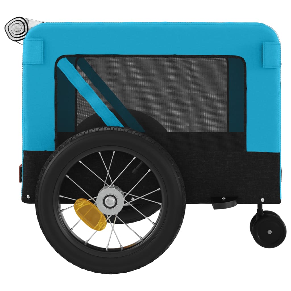 VidaXL Hondenfietstrailer Oxford Stof en IJzer Rood en Zwart
