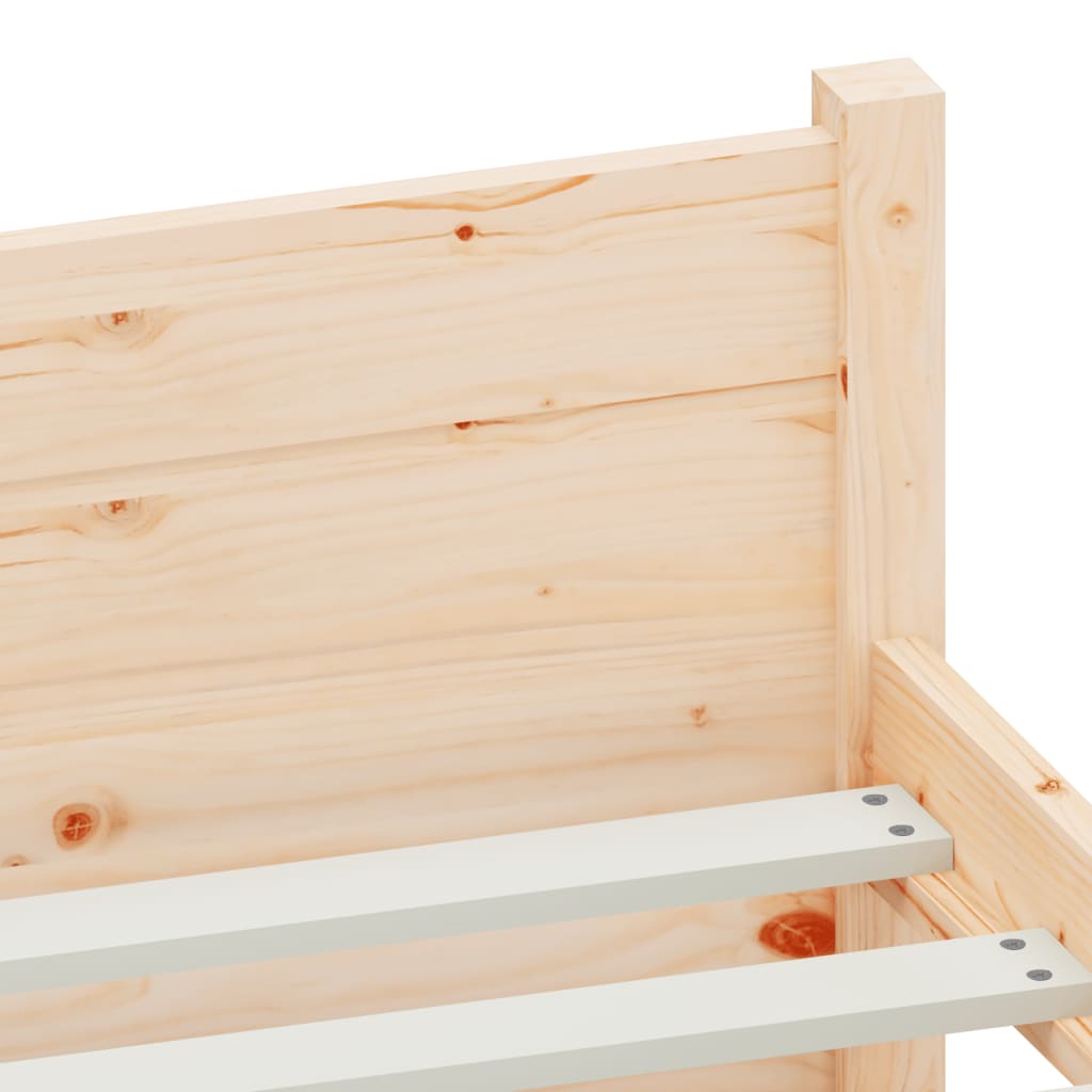 vidaXL Bedframe massief hout 90x190 cm