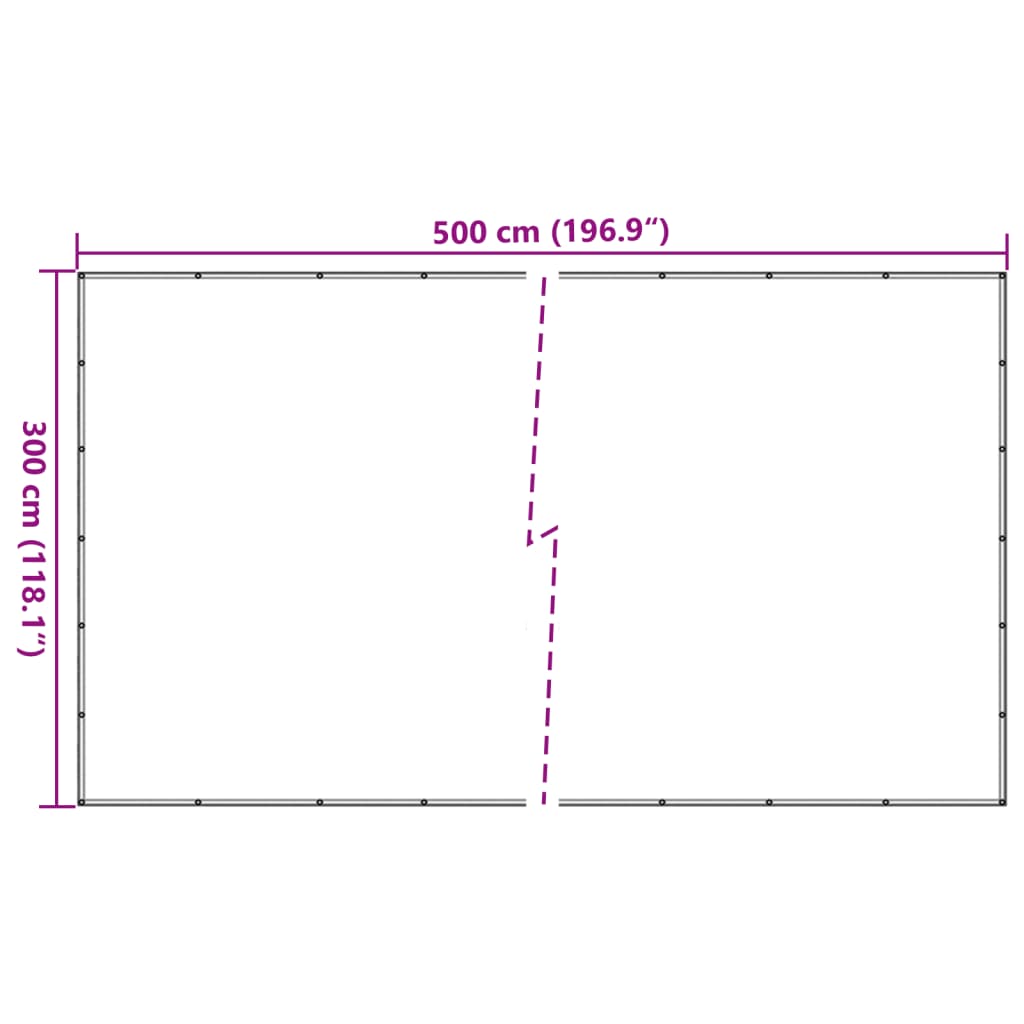 vidaXL Aanhangwagennet 3x5 m HDPE groen