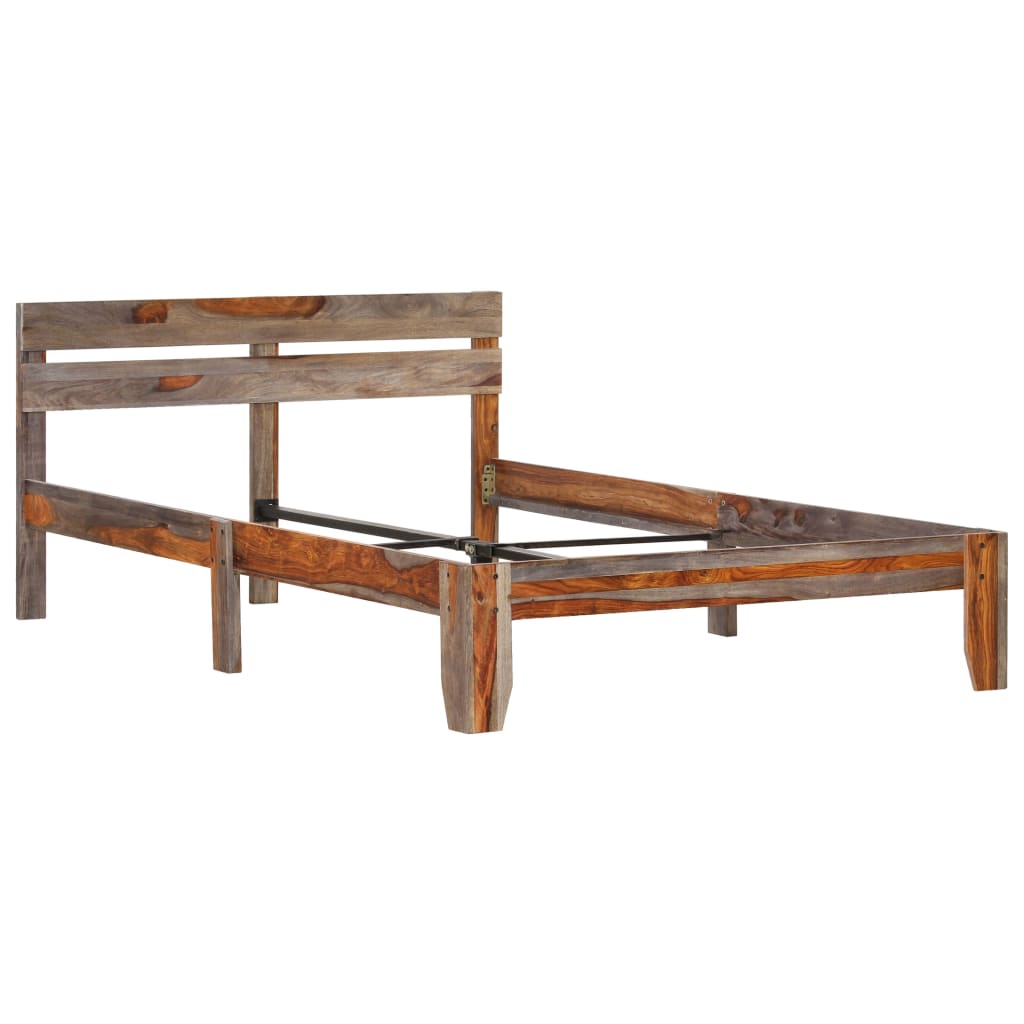 vidaXL Bedframe massief sheeshamhout 120x200 cm
