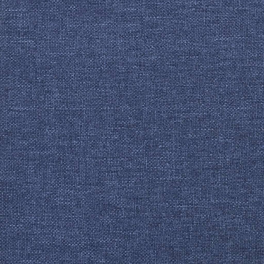 vidaXL Bedframe stof blauw 120x200 cm