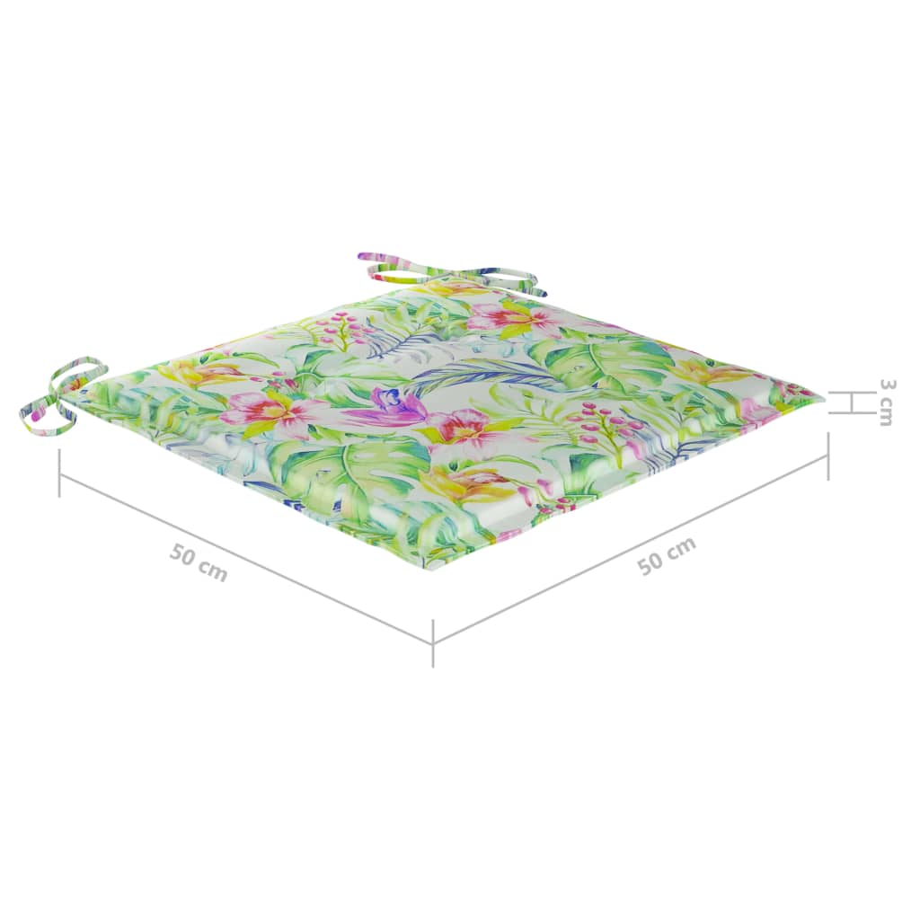 vidaXL Tuinstoelen 8 st met kussens massief acaciahout