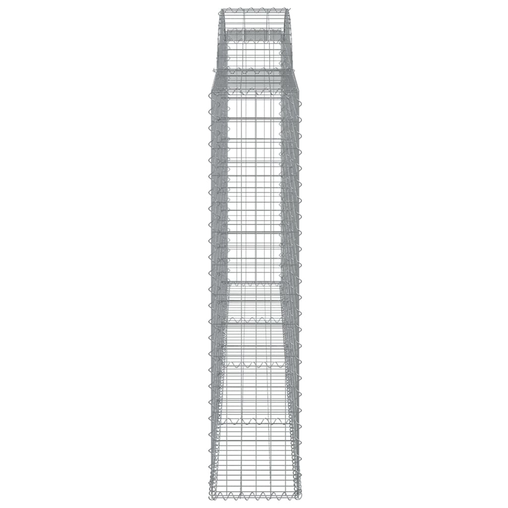 vidaXL Schanskorven 12 st gewelfd 300x30x140/160 cm ijzer