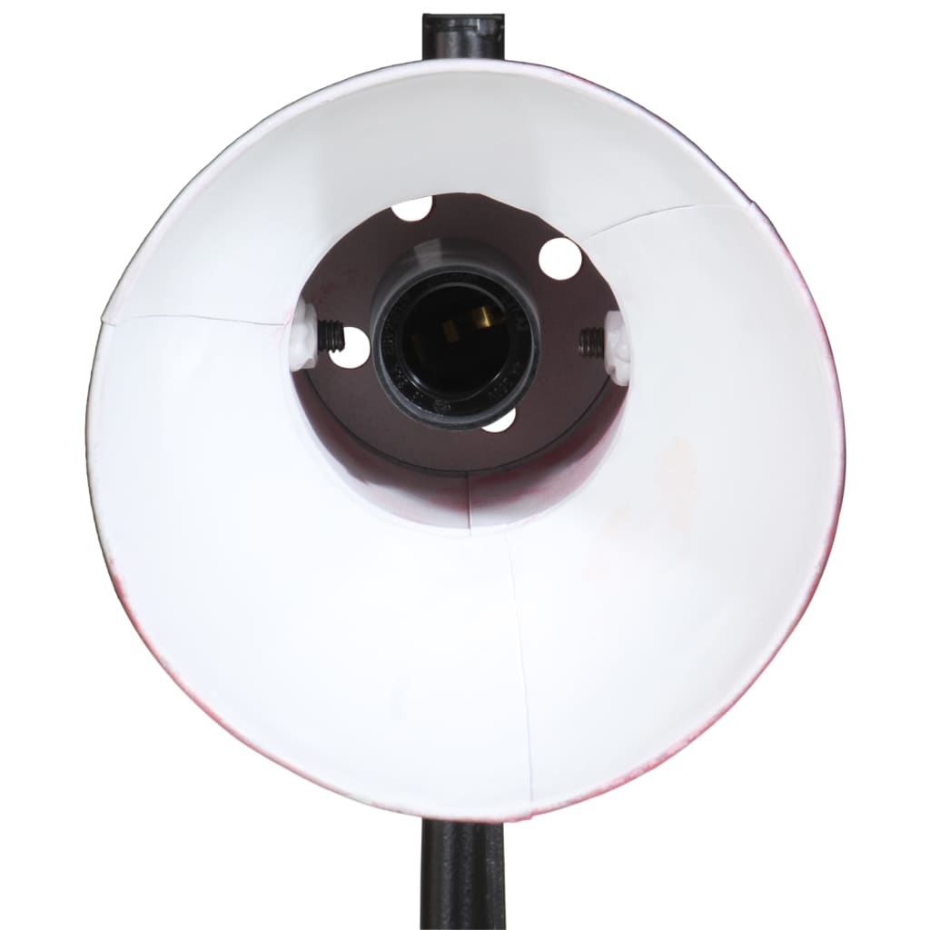 vidaXL Vloerlamp 25 W E27 25x25x90/160 cm verweerd rood