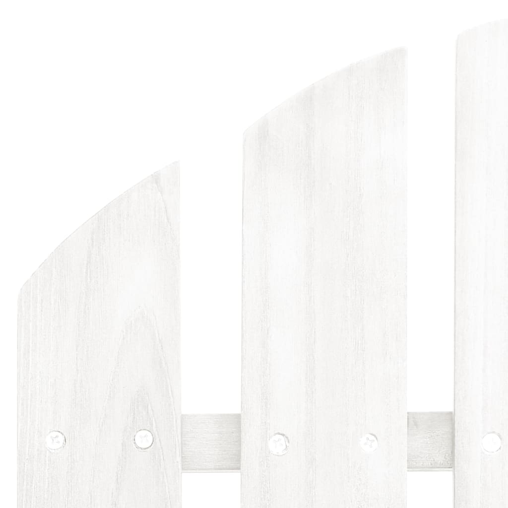vidaXL Tuinstoel Adirondack met voetenbank tafel massief vurenhout wit
