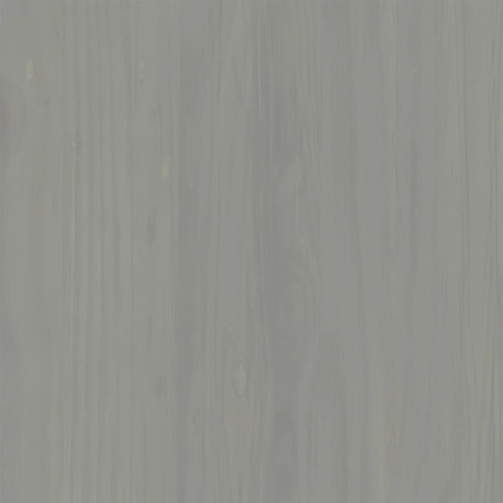 vidaXL Nachtkastje VIGO 42x35x42 cm massief grenenhout grijs