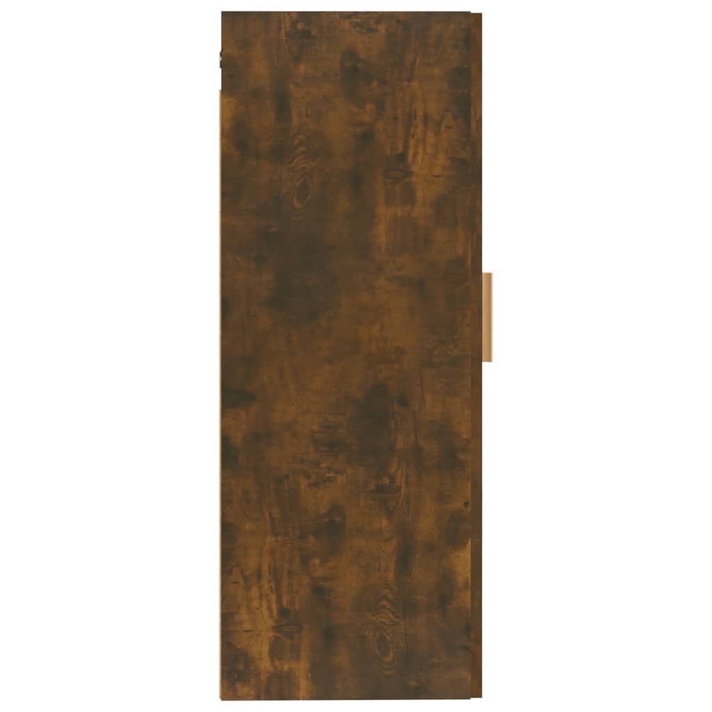 vidaXL Wandkast 35x34x90 cm bewerkt hout gerookt eikenkleurig