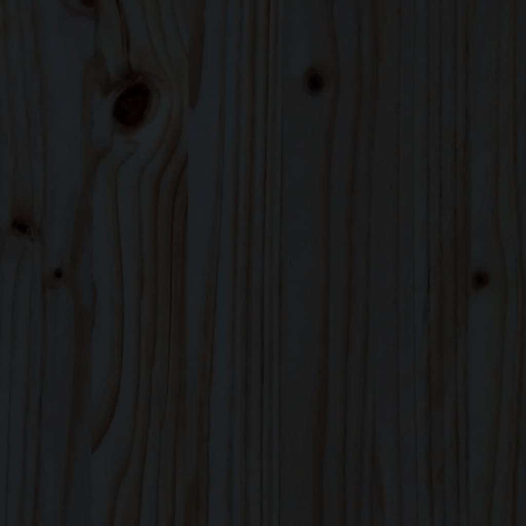 vidaXL Stapelbed 90x190 cm massief grenenhout zwart