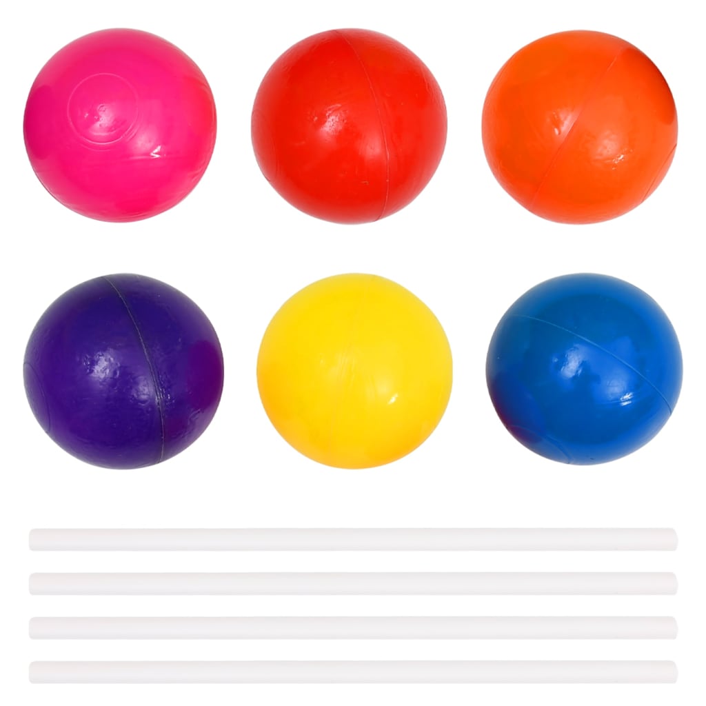 vidaXL Ballenbak voor kinderen met 50 ballen 75x75x32 cm