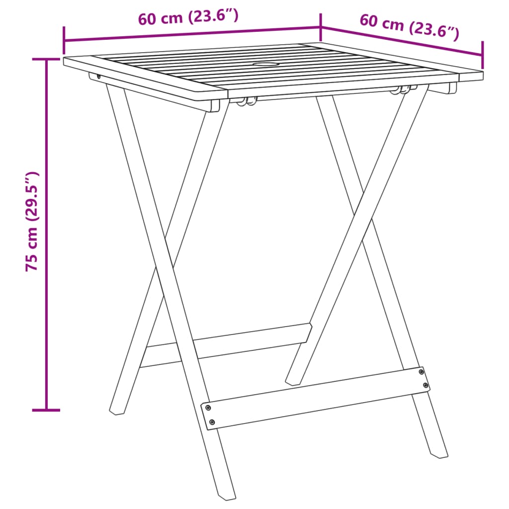 vidaXL 3-delige Bistroset stof en massief hout crèmewit