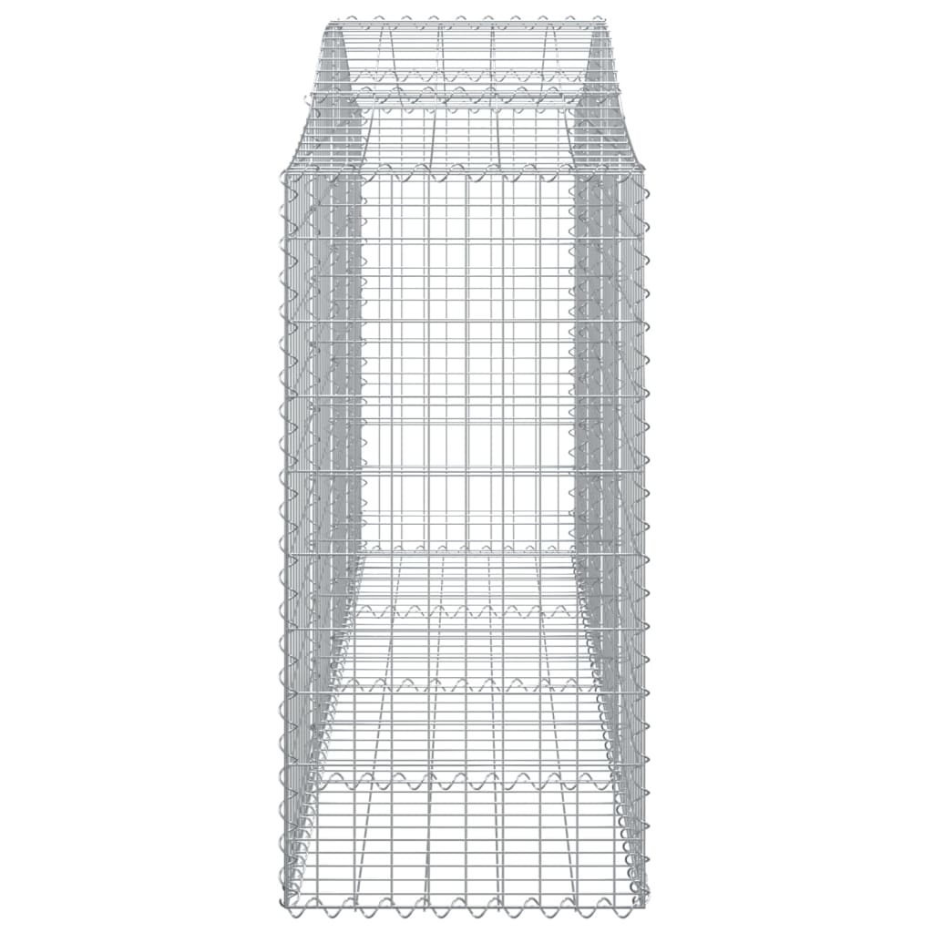 vidaXL Schanskorven 15 st gewelfd 200x50x120/140 cm ijzer