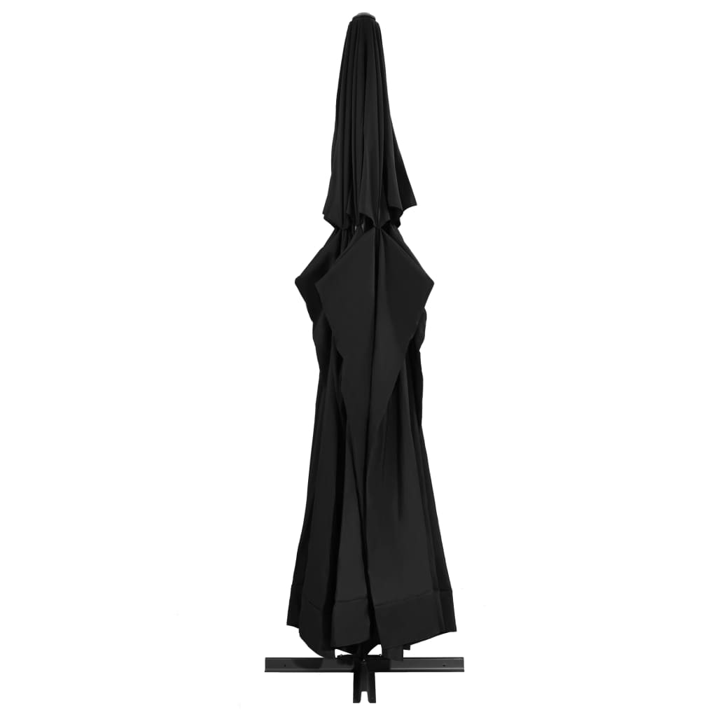 vidaXL Parasol met aluminium paal 500 cm zwart