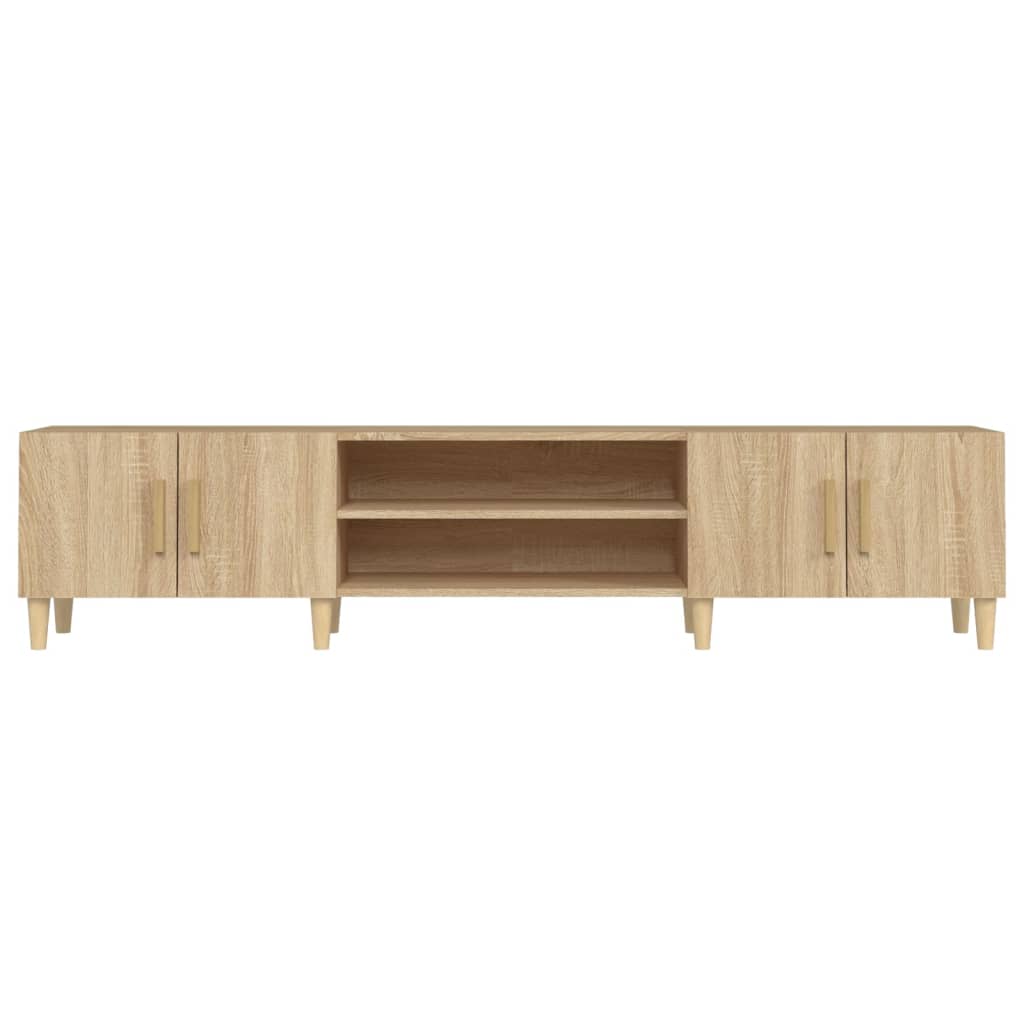 vidaXL Tv-meubel 180x31,5x40 cm bewerkt hout sonoma eikenkleurig