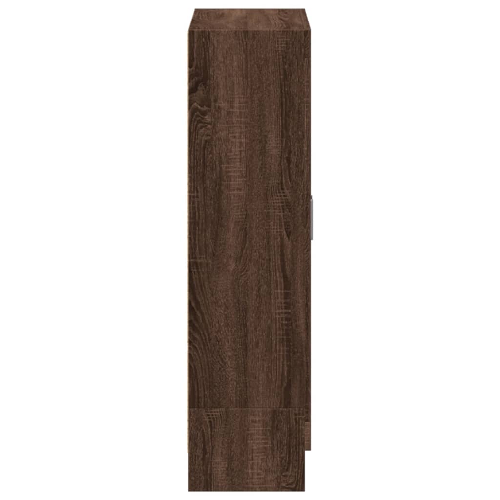 vidaXL Boekenkast 82,5x30,5x115 cm bewerkt hout bruineikenkleurig