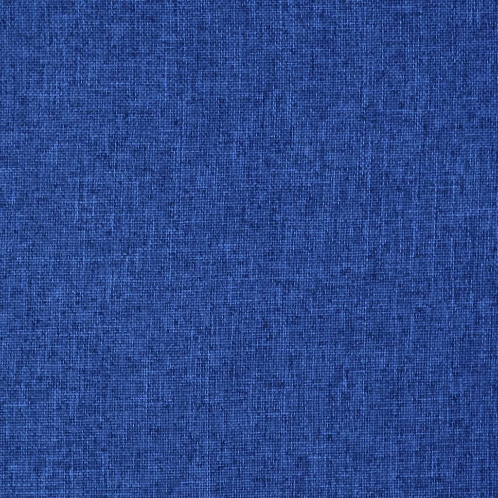 vidaXL Vloerstoel inklapbaar stof blauw