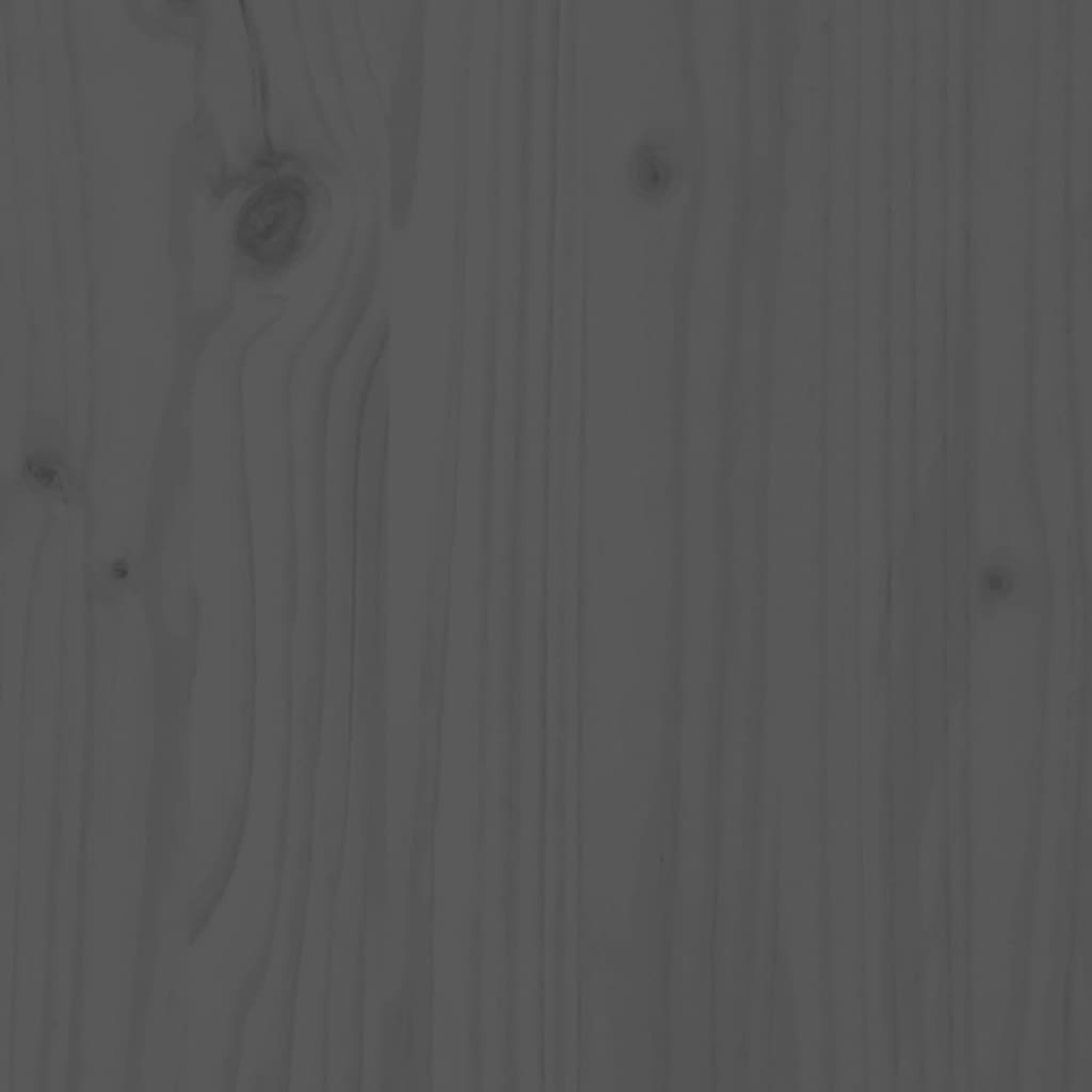 vidaXL 3-delige Bistroset massief grenenhout grijs