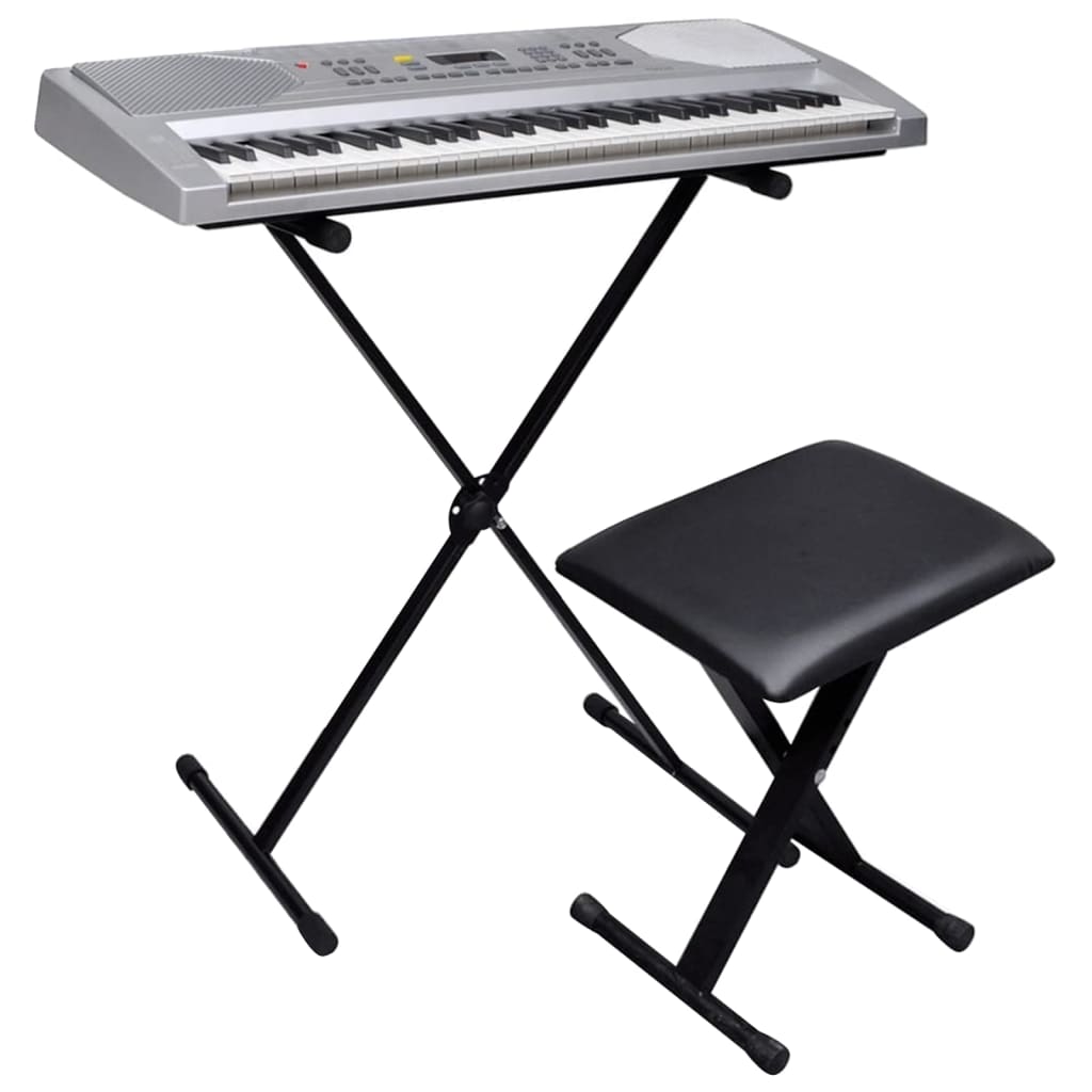 Keyboard elektrisch 61 toetsen met verstelbare standaard en stoel