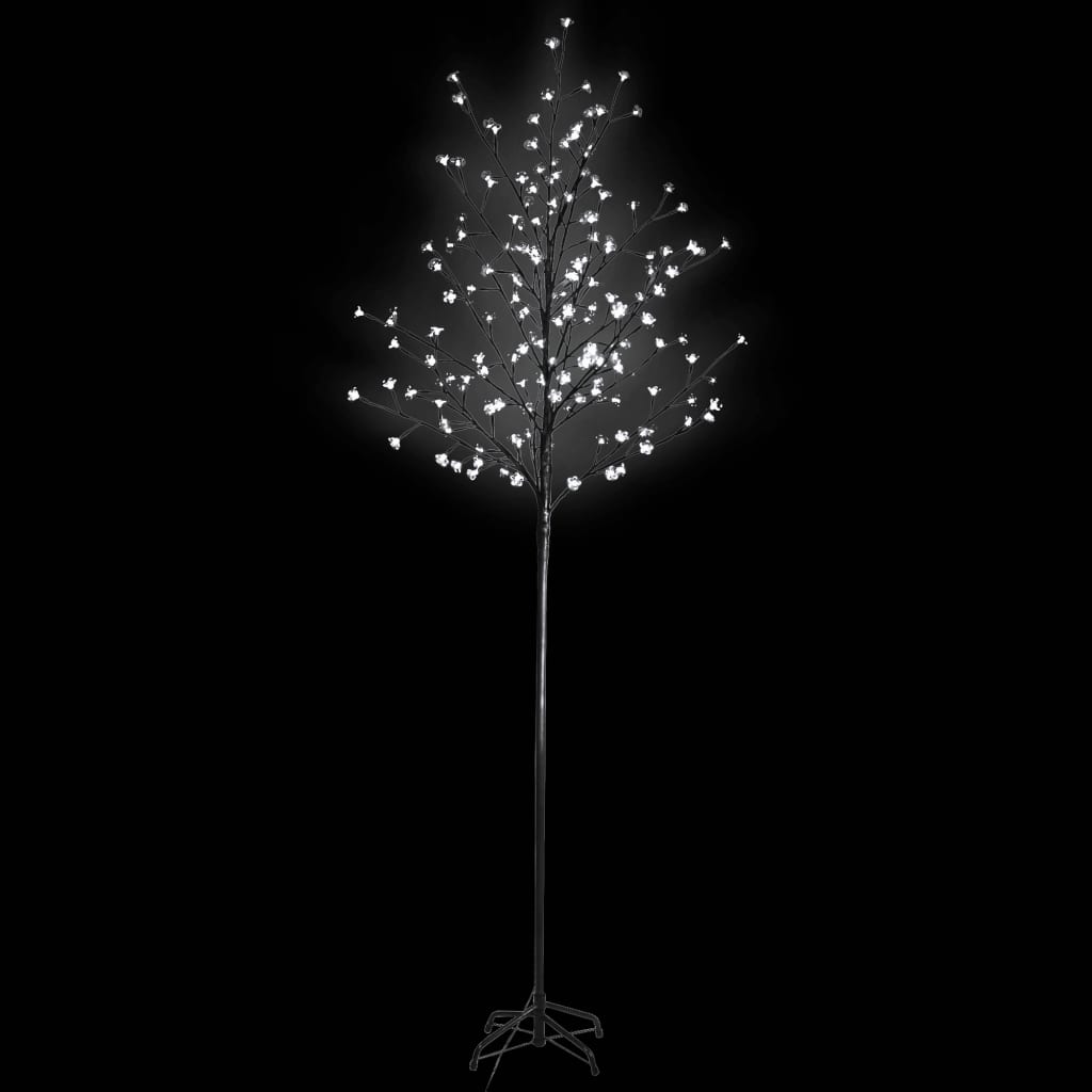 vidaXL Kerstboom LED wit licht kersenbloesem 180 cm