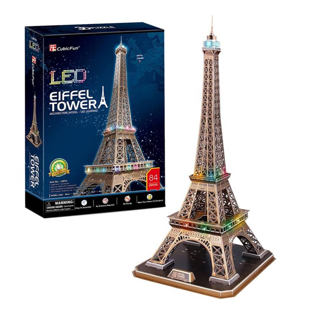 Cubic Fun 3D-puzzel Eiffel Tower 84 stukjes