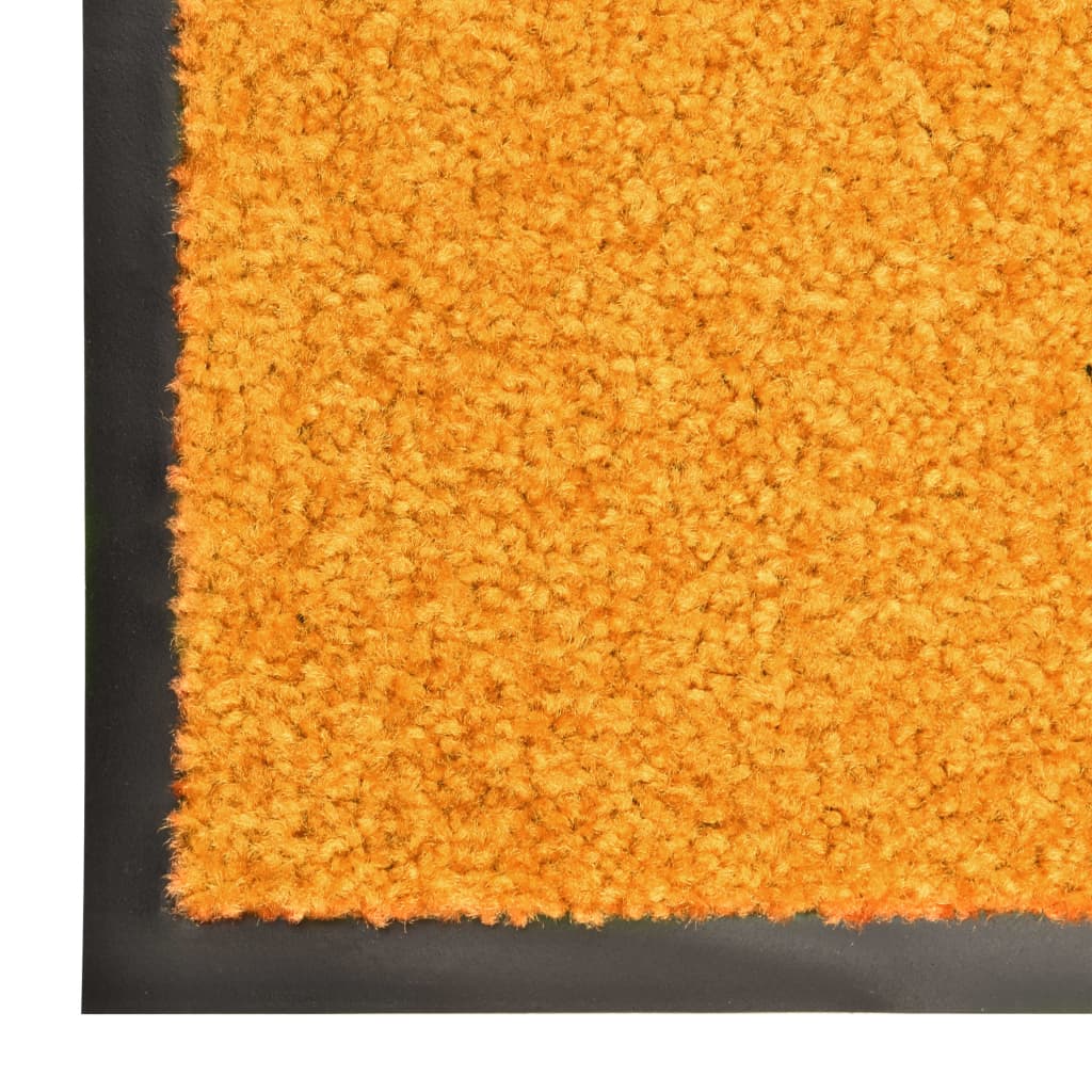 vidaXL Deurmat wasbaar 120x180 cm oranje