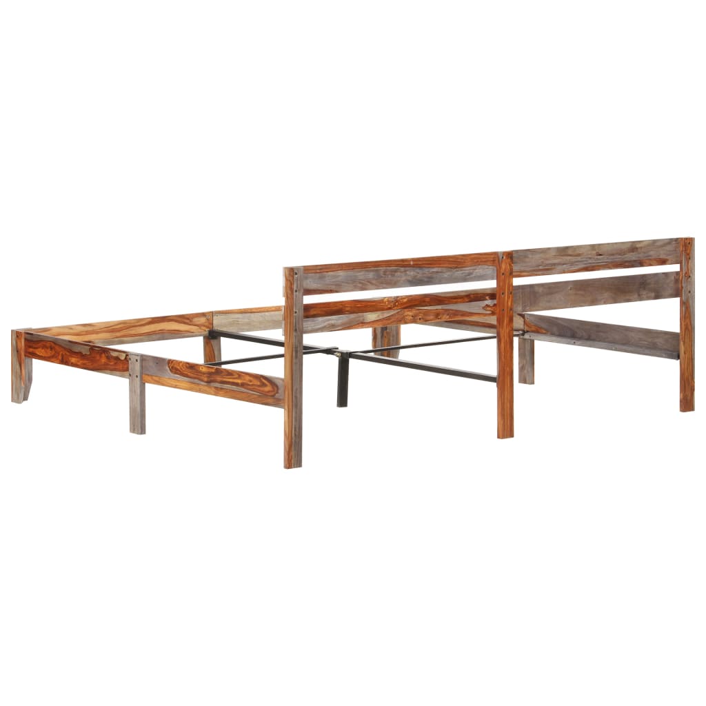 vidaXL Bedframe zonder matras massief hout 200x200 cm