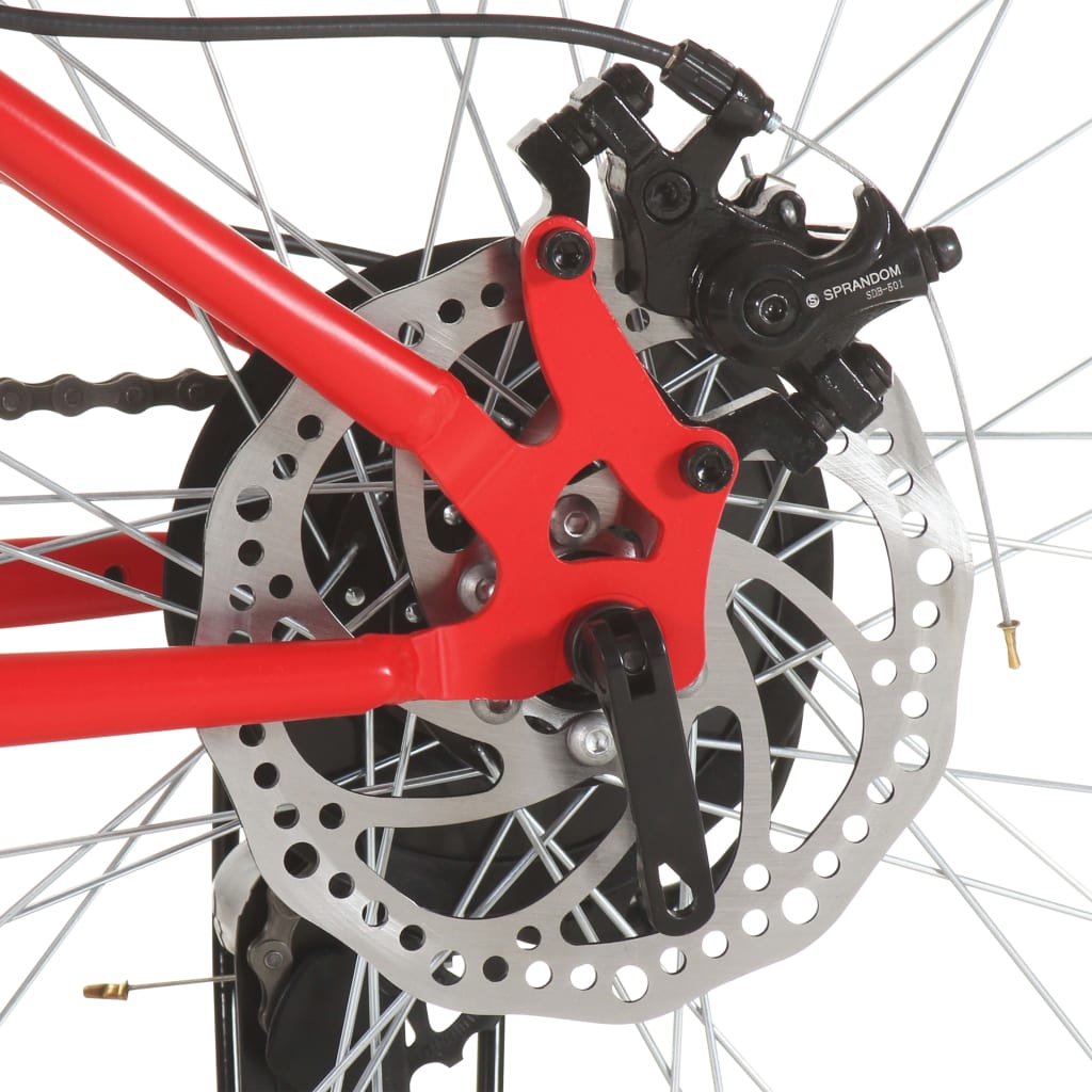 vidaXL Mountainbike 21 versnellingen 26 inch wielen 42 cm rood
