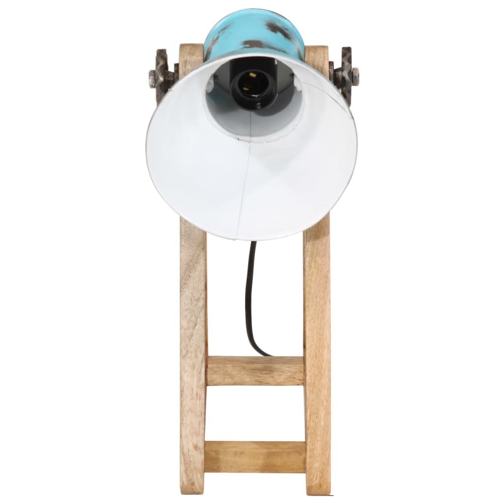 vidaXL Bureaulamp 25 W E27 30x17x40 cm verweerd blauw