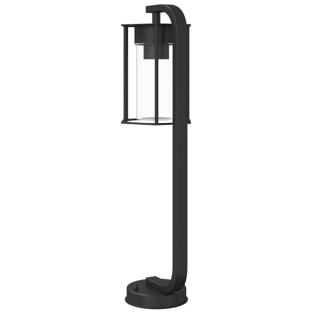 vidaXL Vloerlamp voor buiten 60 cm roestvrij staal zwart